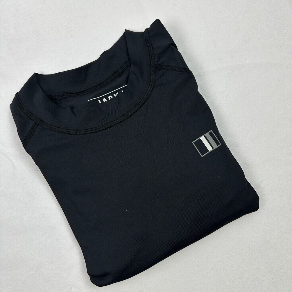 Jacks Athletic Black Rash Guard UPF 50+ Size Large